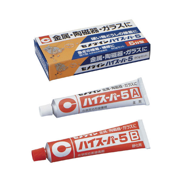 他サイト： [三太郎の日P10倍!] 【固いもの同士にの接着剤】エポキシ系2液混合性 硬化開始まで5分の速効タイプ セメダイン CA-186の商品画像