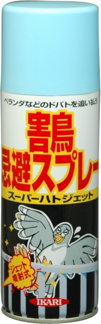 他サイト： ベランダ ハト除け 鳩除け 鳥除け 巣 糞 フン 忌避 スプレー スーパーハトジェット 420ml 窓 サッシ 軒下 軒天 屋根の商品画像