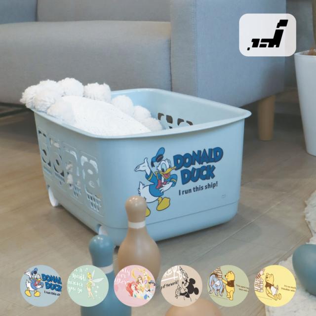 他サイト： 錦化成 123バスケット 収納ケース おもちゃ箱 収納 キャスター付き キャラクター ディズニー 子供部屋 かわいい プレゼントの商品画像