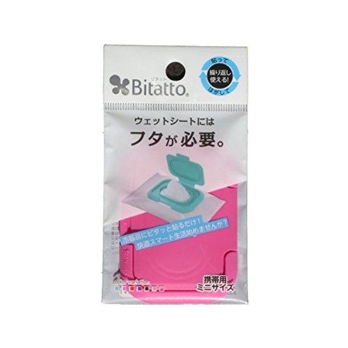 他サイト： ビタットジャパン テクセルジャパン ビタット(Bitatto) ウェットシートのフタ 携帯用ミニサイズ チェリーピンク【10個まの商品画像