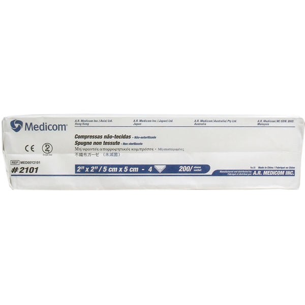 他サイト： 不織布ガーゼ 4つ折 5cm×5cm 200枚入 送料無料の商品画像