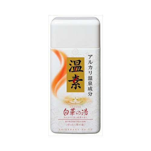 他サイト： アース製薬 アルカリ温泉成分 温素 入浴剤 白華の湯 硫黄の香り 600g入 入浴剤 温浴の商品画像