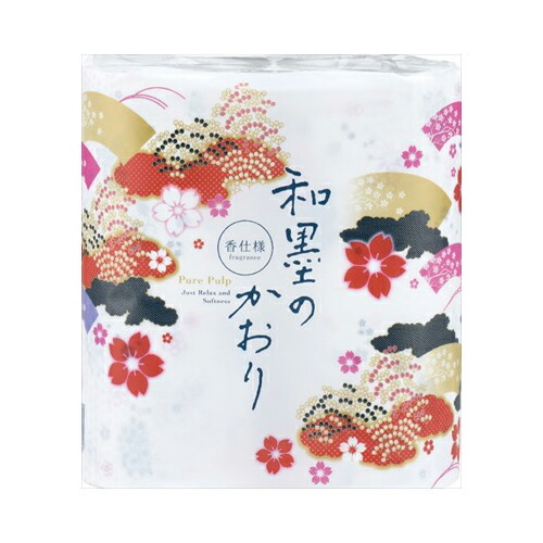 他サイト： 王子ネピア 和墨のかおり4Rダブル 家庭紙 トイレットペーパーの商品画像