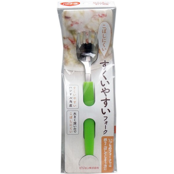 他サイト： ピジョン ハビナース すくいやすいフォーク 1個入【8個までメール便、他商品と同梱不可】の商品画像