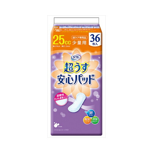 他サイト： リブドゥコーポレーション リフレ 超うす安心パッド 少量用 36枚入 フェミニンケア 軽度失禁の商品画像