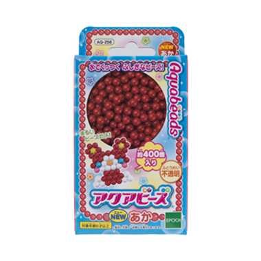他サイト： エポック社 AQ-256 アクアビーズ NEWあか【6個までメール便、他商品と同梱不可】の商品画像