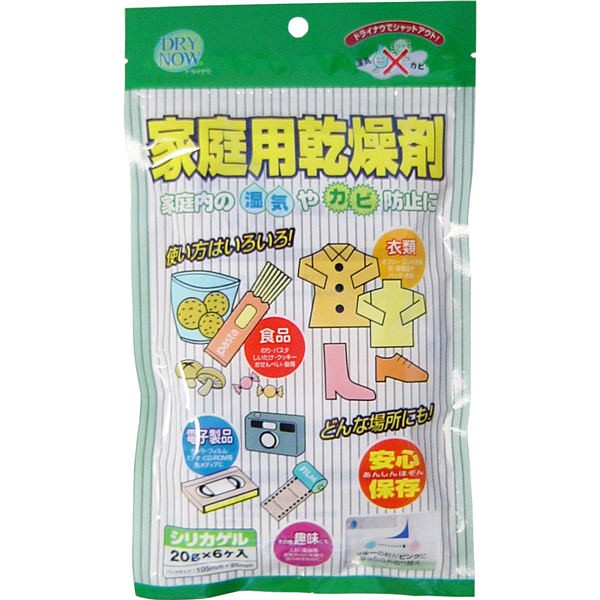 他サイト： 新越化成工業 ドライナウ 家庭用乾燥剤 20g×6ヶ入【3個までメール便、他商品と同梱不可】の商品画像