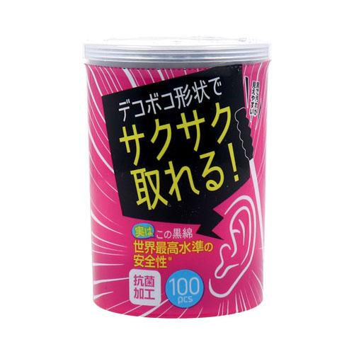 他サイト： ライフ サクサク取れる 黒綿棒 100本入の商品画像