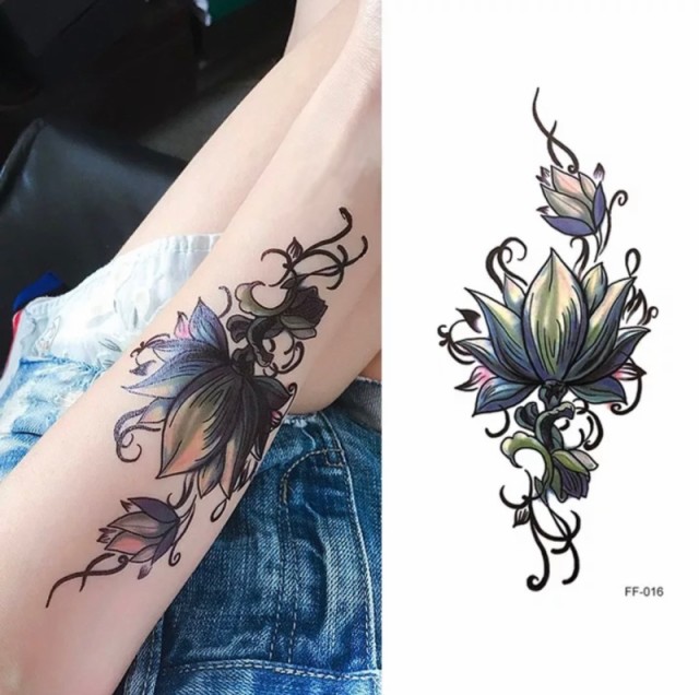 タトゥーシール フェイクタトゥー ノースリーブ 花 蓮 ファッションシール 刺青 入れ墨 文身 Tattoo 送料無料の通販はau Pay マーケット ファッション雑貨fun Life Au Pay マーケット店 商品ロットナンバー