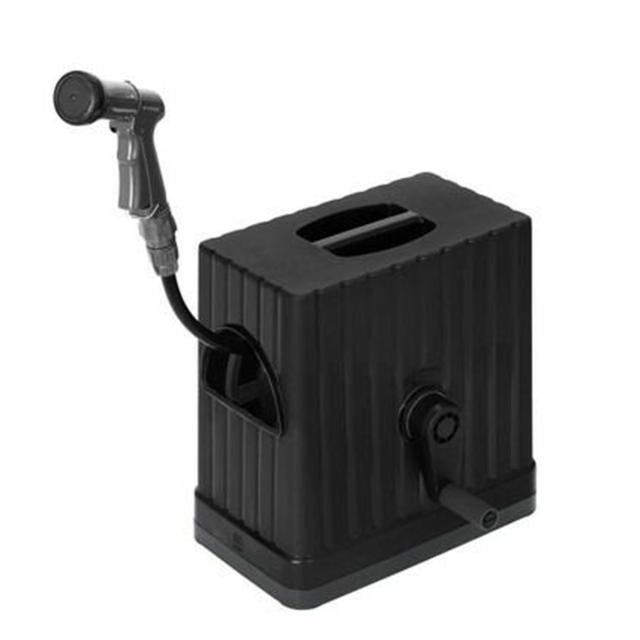 他サイト： フルカバーホースリールEX 20M FHEXNー20 ダークグレー/ブラック 294648 1台 アイリスオーヤマの商品画像