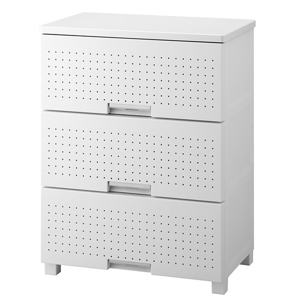 他サイト： 直送 日時指定不可 天馬 フィッツプラスデコ 3段 幅65cm FD6533D ホワイト 沖縄・離島配送不可の商品画像