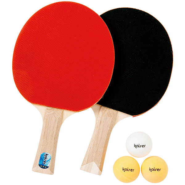 他サイト： 即日出荷 カイザー Kaiser 卓球ラケットセット シェイクハンド KW-016 ピンポンセットの商品画像
