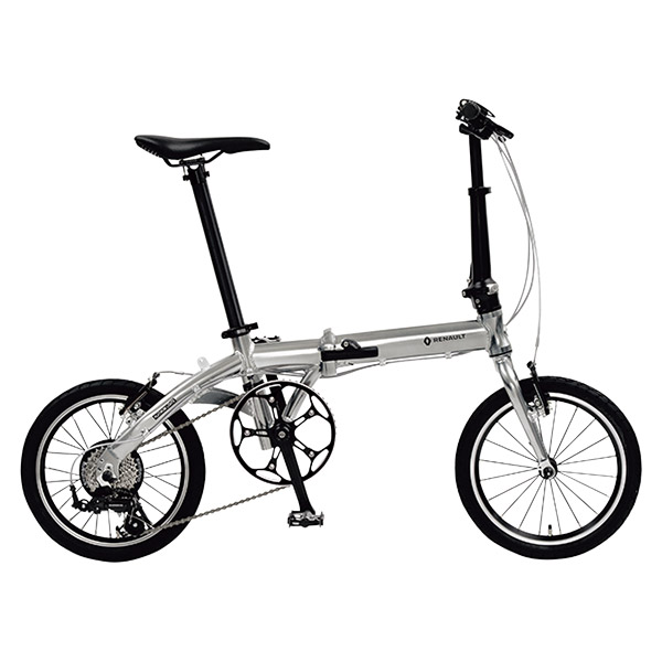 他サイト： ルノー RENAULT 16型 折畳み自転車 PLATINUM LIGHT8 プラチナライト8 シルバー 11296-09 沖縄の商品画像