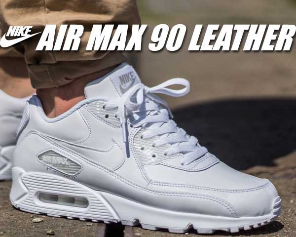 air max 90 leather white