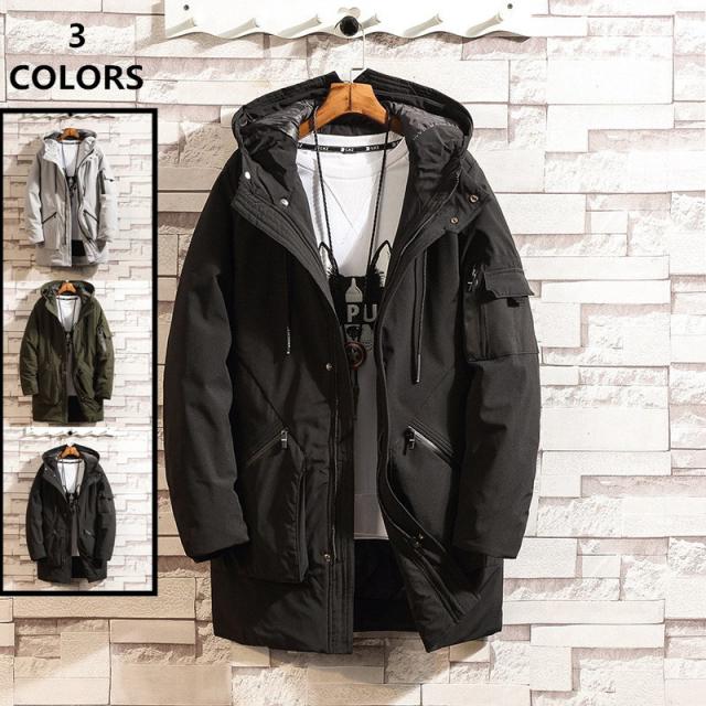 ダウンジャケット ジャケットメンズ コート アウター 保温 厚手 フード付き ロングコート フード付き アウター 防風 防寒着3色 の通販はau Wowma ワウマ Matumoto 商品ロットナンバー