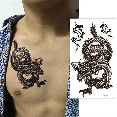 オシャレ タトゥーシール フェイクタトゥー 長持ち ボディーシール 刺青 入れ墨 個性派 小物 ハロウィン 転写シール 龍 ドラゴン B110の通販はau Pay マーケット M T エムアンドティ 商品ロットナンバー