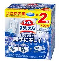 他サイト： 花王 トイレマジックリン トイレ用洗剤 流すだけで勝手にキレイ ライトブーケ 付け替え(80g×2個入)の商品画像