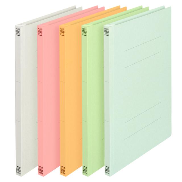 他サイト： プラス(PLUS)フラットファイル ノンステッチ A4-S 各色1冊 5冊パック 180枚とじ NO.025NP 78-320の商品画像
