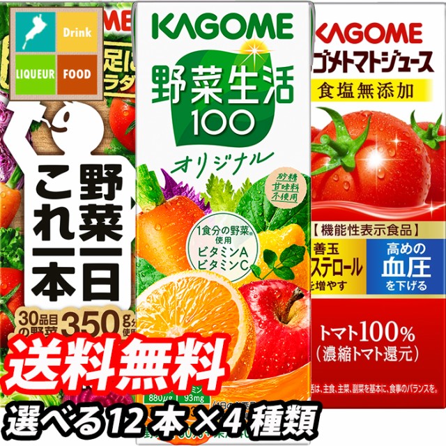 カゴメ 野菜一日これ一本200ml紙パック48本(24本×2ケース)[野菜ジュース][スマプレ]big_drの通販はau PAY マーケット -  全品送料無料☆アットコンビニ