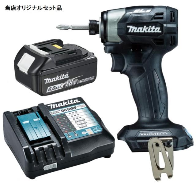 他サイト： マキタ 充電式インパクトドライバ 黒 TD173DZB+バッテリBL1860B+充電器DC18RF付 18V対応 makita の商品画像