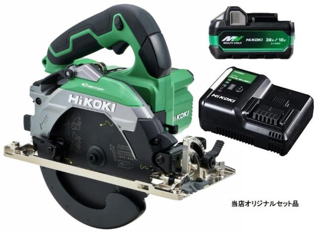 他サイト： HiKOKI コードレス丸のこ C1806DB(NN)+バッテリBSL36A18X+充電器UC18YDL2付 18V対応 ハイコの商品画像