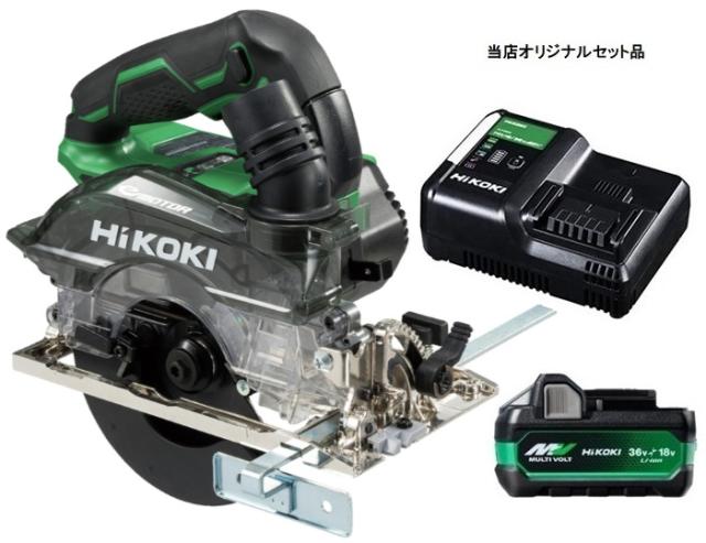 他サイト： HiKOKI コードレス集じん丸のこ C3605DYC(NN)+バッテリBSL36A18X+充電器UC18YDL2付 36V対応の商品画像
