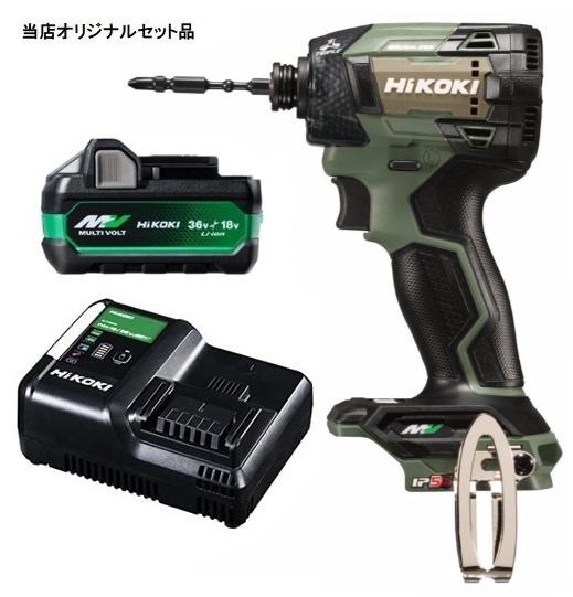 他サイト： ☆ HiKOKI コードレスインパクトドライバ WH36DD(NNG)+バッテリBSL36A18X+充電器UC18YDL2付 3の商品画像