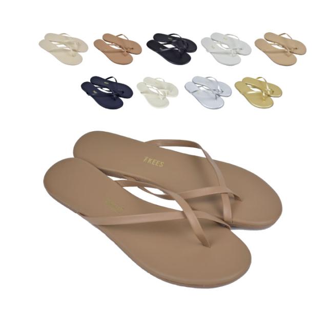 ティキーズtkees ライレー Rileyレディース 靴 サンダル ビーチサンダル レザー クロス スムースカラーの通販はau Pay マーケット Deroque