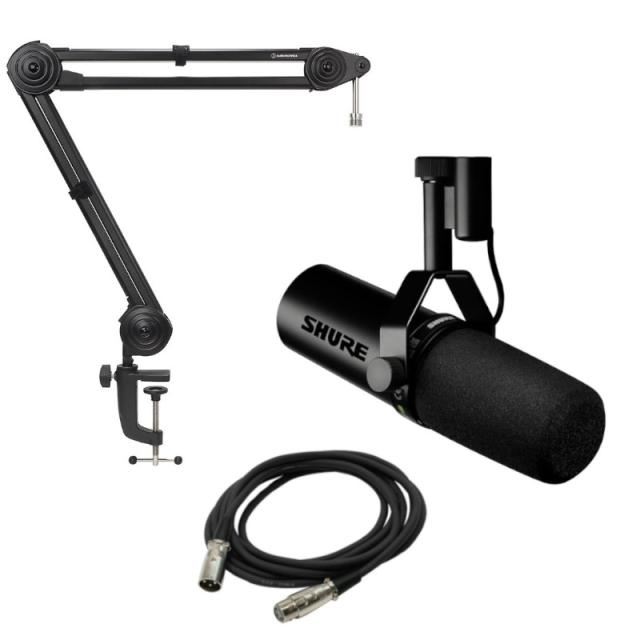 他サイト： ダイナミック マイク カーディオイド型 SHURE SM7dB 《国内正規品 2年保証》 + AT8700J アームスタンド +の商品画像