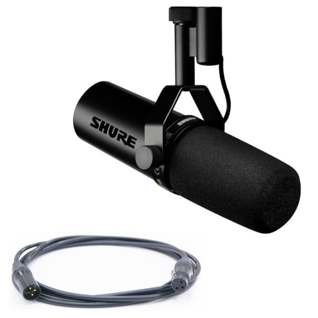 他サイト： ダイナミック マイク カーディオイド型 SHURE SM7dB 《国内正規品 2年保証》 + EC03B 3m XLRケーブルの商品画像
