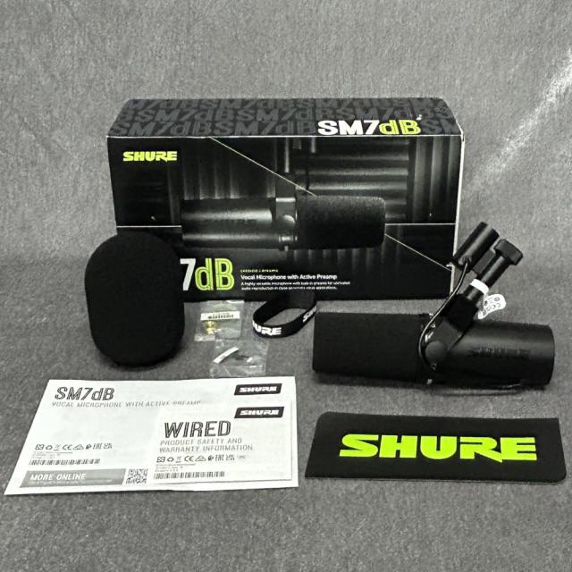 他サイト： 《アウトレット品》ダイナミック マイク カーディオイド型 SHURE SM7dB《国内正規品 2年保証》の商品画像