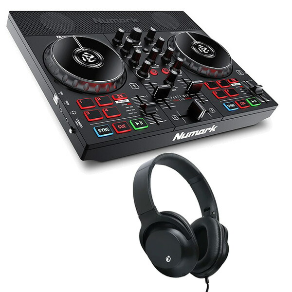 他サイト： Numark スピーカー内蔵 DJコントローラー Party Mix Live + ヘッドホンKHP セットの商品画像