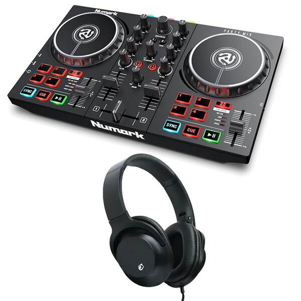 他サイト： Numark  DJコントローラー Party Mix 2 + ヘッドホンKHP セットの商品画像