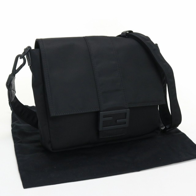 FENDI／7VA537 ブラック／メッセンジャー ショルダーバッグ
