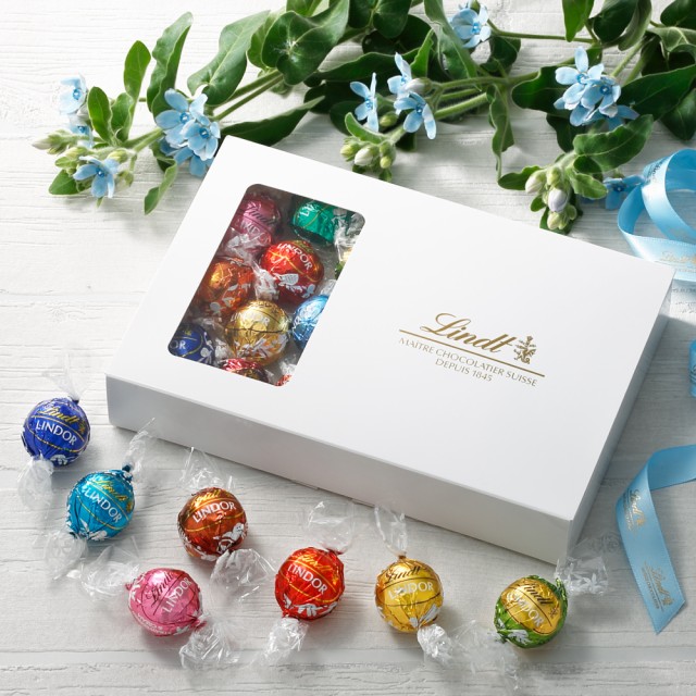 市場 リンツ チョコレートリンドール ファッジスワール プチギフト おしゃれ ギフト Lindt 10個入 プレゼント チョコ かわいい トリュフ