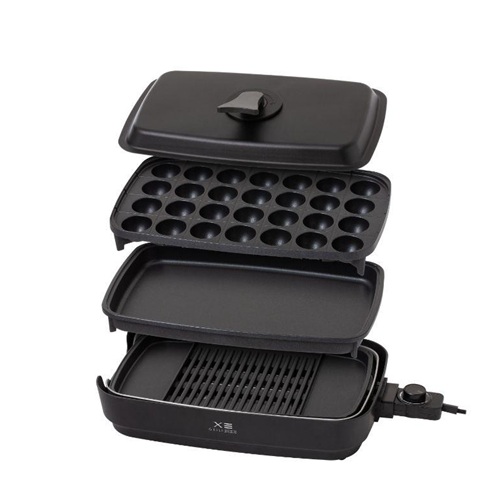 他サイト： 減煙焼き肉グリル 3枚プレート 山善 YHP-TX130(B)の商品画像