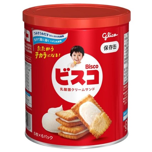 他サイト： ビスコ保存缶 江崎グリコ 防災 備蓄食品 長期保存 非常食の商品画像
