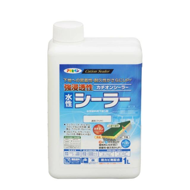 他サイト： ∀アサヒペン 【458162】強浸透性水性シーラー 1L クリヤ (4970925458162)の商品画像
