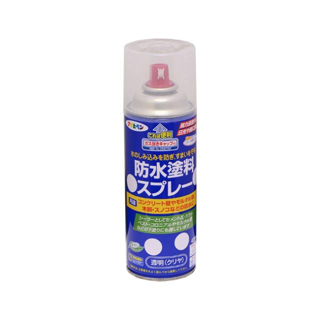 他サイト： ∀アサヒペン 【519030】防水塗料スプレー 420ml 透明(クリヤ) (4970925519030)の商品画像