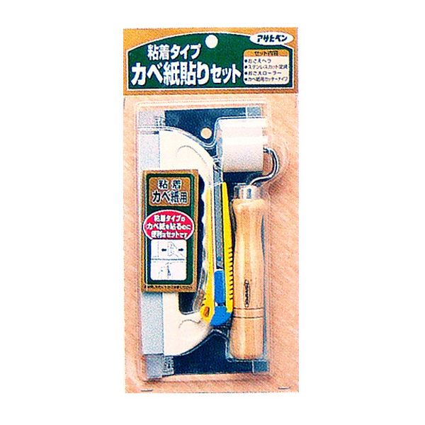 他サイト： ∀アサヒペン 【155405】粘着タイプカベ紙貼りセット 943 (4970925155405)の商品画像