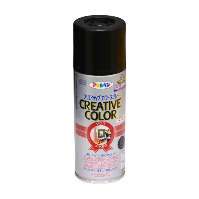 他サイト： ∀アサヒペン 【503459】クリエイティブカラースプレー 300ml 89グロスブラック (4970925503459)の商品画像