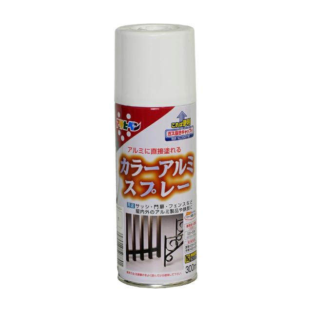 他サイト： ∀アサヒペン 【507891】カラーアルミスプレー 300ml 白 (4970925507891)の商品画像