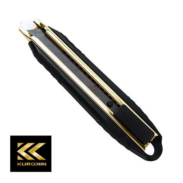 他サイト： ∀フジ矢 【FK02A-BG】メタルカッターナイフ (KUROKIN) (4952520850626)の商品画像