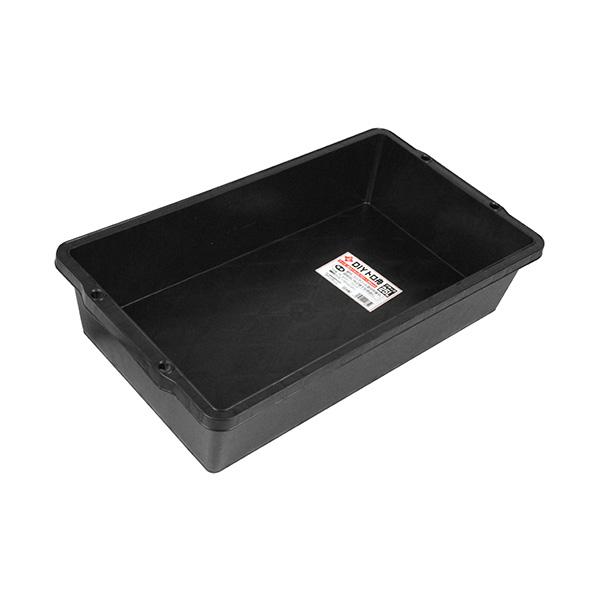 他サイト： ∀藤原産業 【赤長 DIYトロ舟 25L ブラック】DIYトロ舟 ブラック (4977292117852)の商品画像