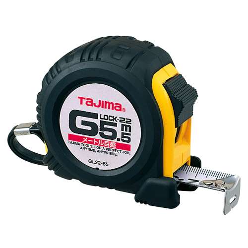 他サイト： ∀タジマ/TAJIMA 【GL22-55BL】Gロック-22 5.5m メートル目盛 一般測定用コンベックス (49753640の商品画像