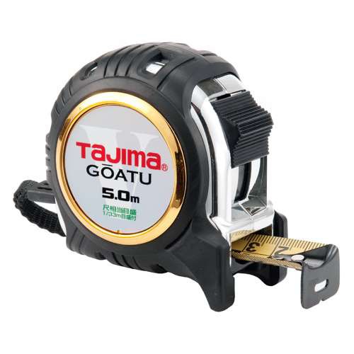 他サイト： ∀タジマ/TAJIMA 【GAGL2550S】剛厚Gロック-25 5.0m 尺相当目盛付 一般測定用コンベックス (497536の商品画像