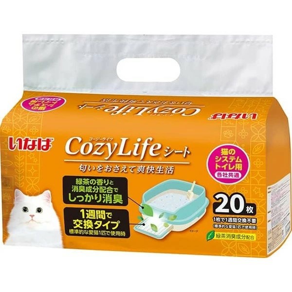 他サイト： クーポン配布中!! いなば CozyLifeシート猫のシステムトイレ用20枚の商品画像