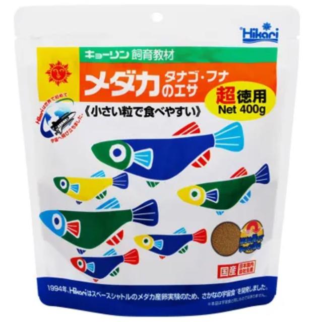 他サイト： クーポン配布中!!   キョーリン ひかり 飼育教材 メダカのエサ 超徳用 400gの商品画像