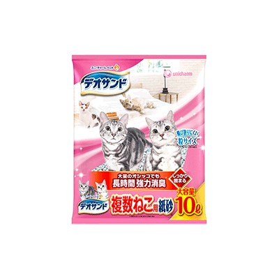 他サイト： ユニ・チャーム デオサンド 複数ねこ紙砂 10Lの商品画像