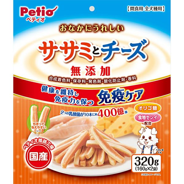 他サイト： 【2個セット】ペティオ ペティオおなかにうれしい無添加ササミとチーズ320gの商品画像